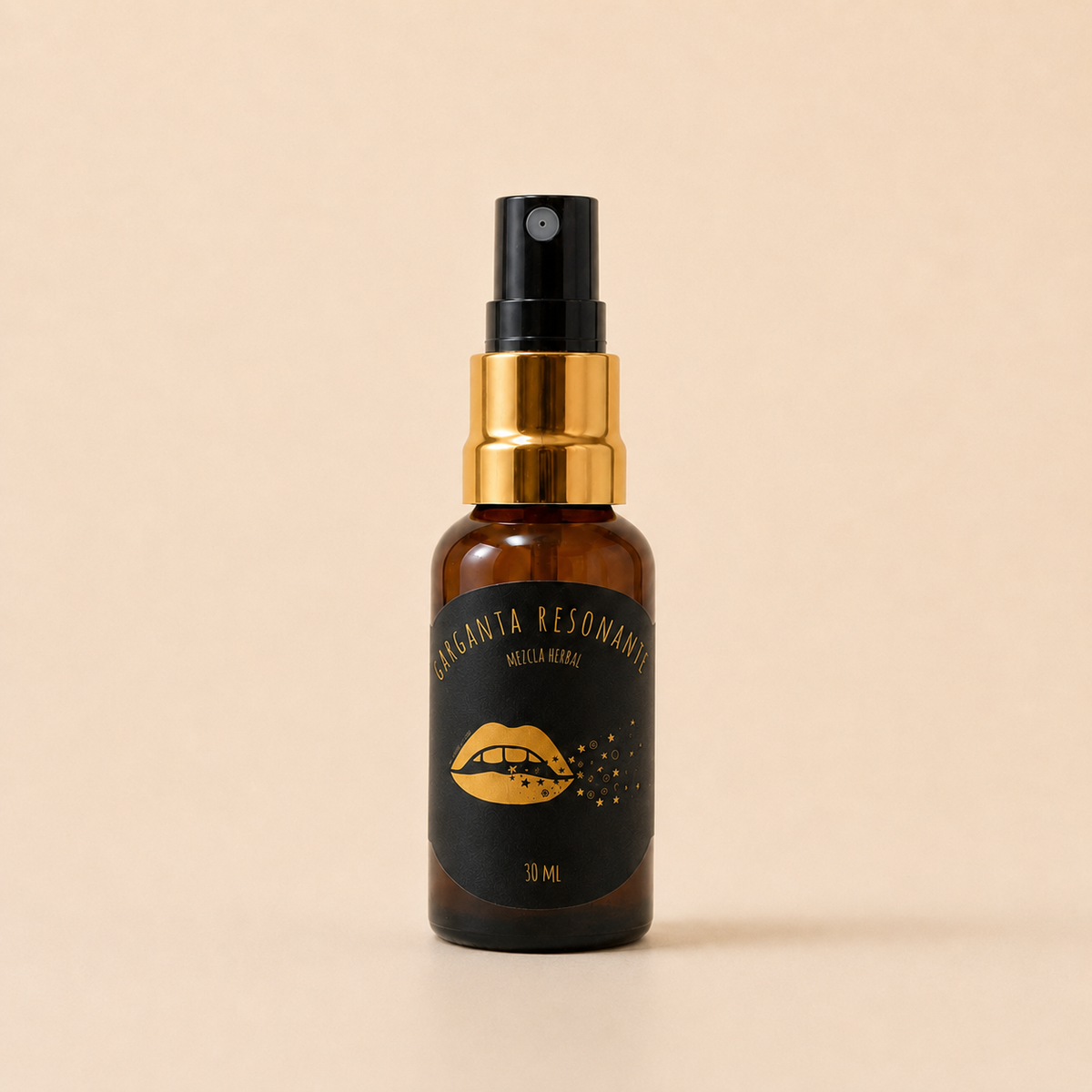 Garganta Resonante, spray botánico para la voz en frasco de 30 ml
