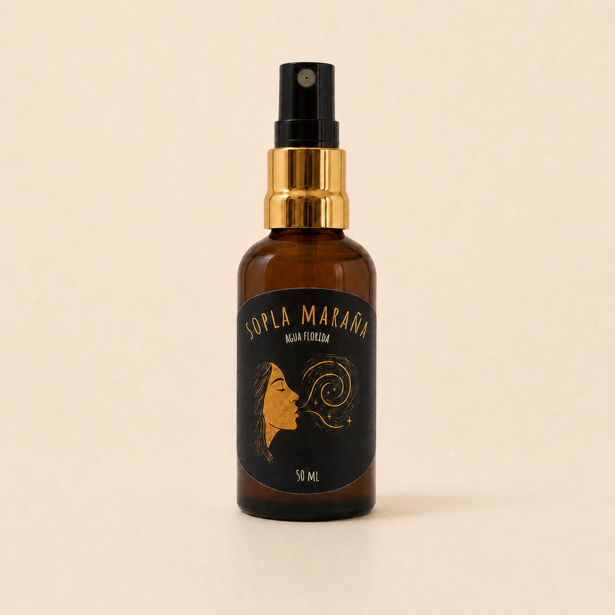 Sopla Maraña, agua florida en frasco atomizador de 50 ml